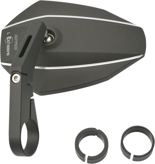 Daytona Bar End Mirror Aluminum Side View 30mm Clamp Short Design 89726