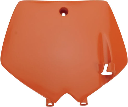 UFO FRONT NUMBER PLATE KTM 65SX ORANGE KT03071-127