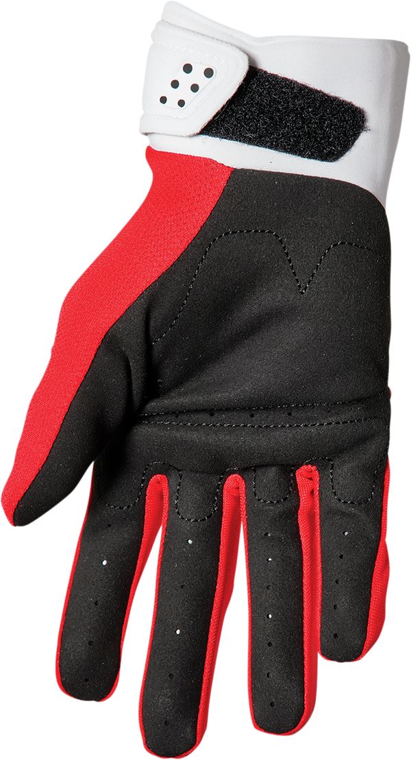 THOR Youth Spectrum MX Motorcross Gloves Red/White 2023 Model