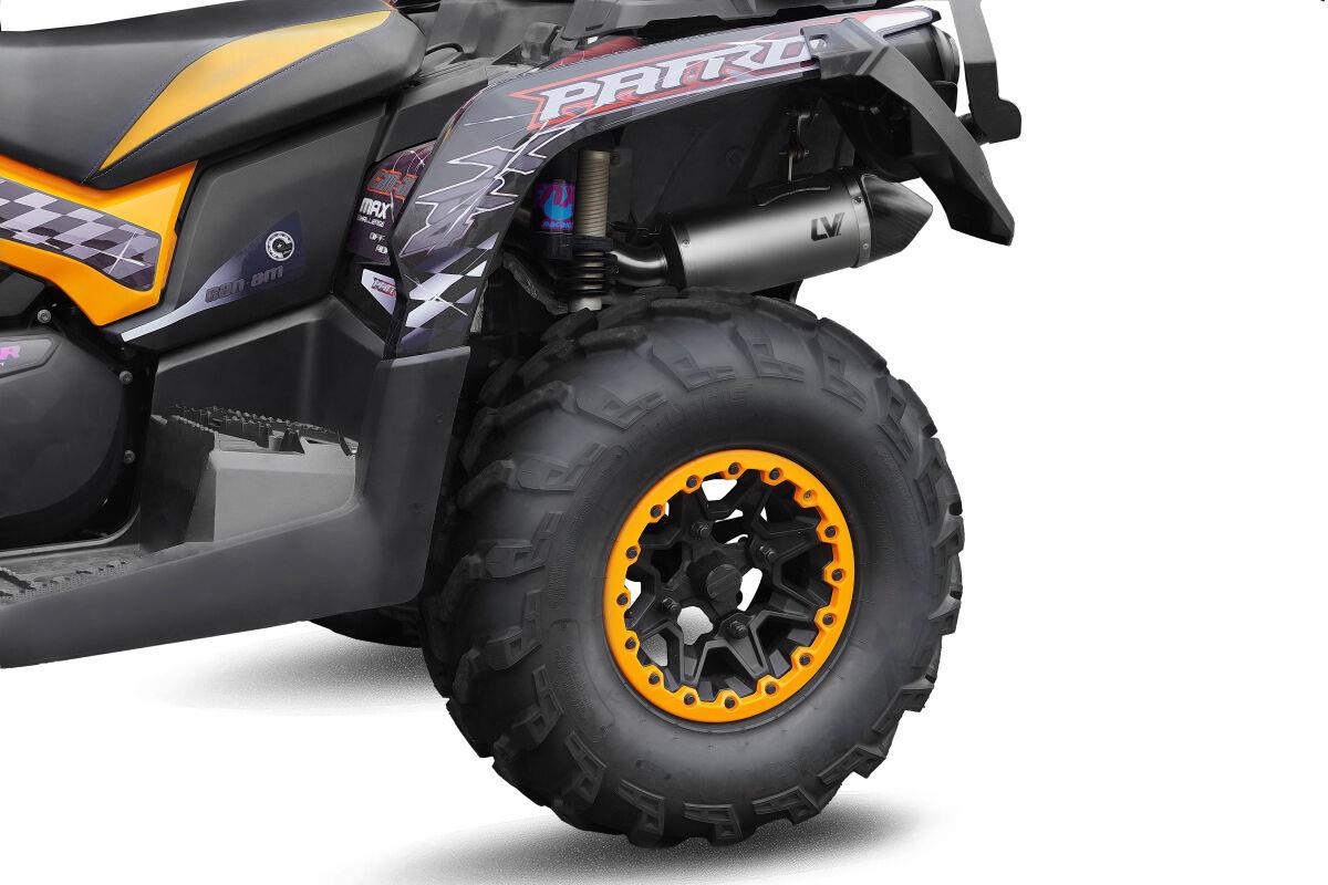 LEOVINCE LV One Evo Stainless Steel Slip-On Muffler for ATV CAN AM OUTLANDER 1000 12-24 14468EU