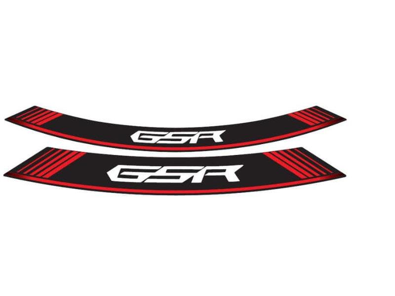 Puig Wheel Rim Stickers Red 21386O