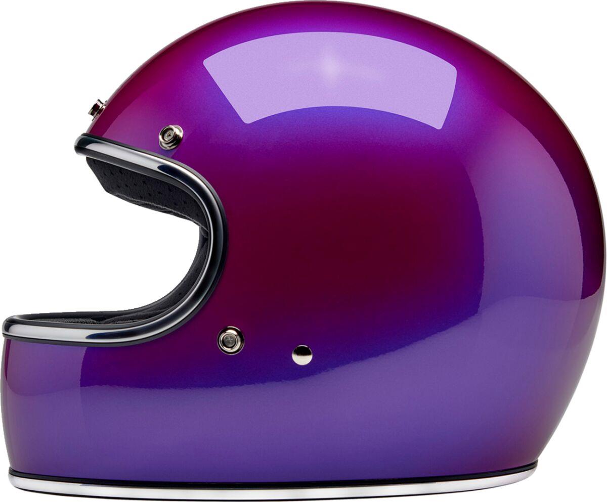 BILTWELL Gringo Purple Motorcycle Helmet