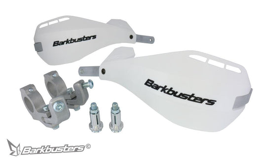 Barkbusters VPS Handguard Universal Fit White Plastic Alloy Clamp VPS-207-00-WH