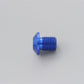 Daytona Mirror Plug Bolt Blue Aluminum M10 x P1.25 Left CNC Hole Plug 99797