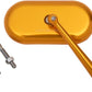 Arlen Ness Forged Oval Mirror Gold Anodized Aluminum Screw-In Side View 13-178