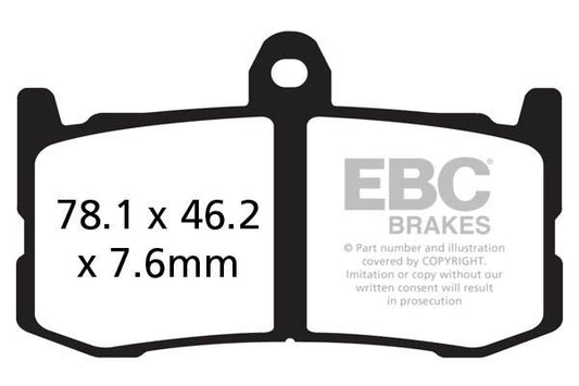 Ebc GPFAX Series Race Brake Pads For Triumph Daytona 675 2013-2016 GPFAX491HH