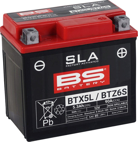 BS Battery SLA Factory Activated AGM Battery For Honda TRX 90 X 79-26 300670