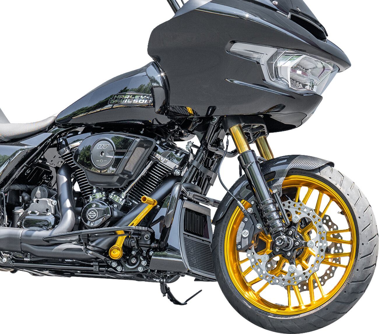 Arlen Ness CF Fiber 19  Cafe Front Fender For HD FLHXSE 1977 23-24 210-017