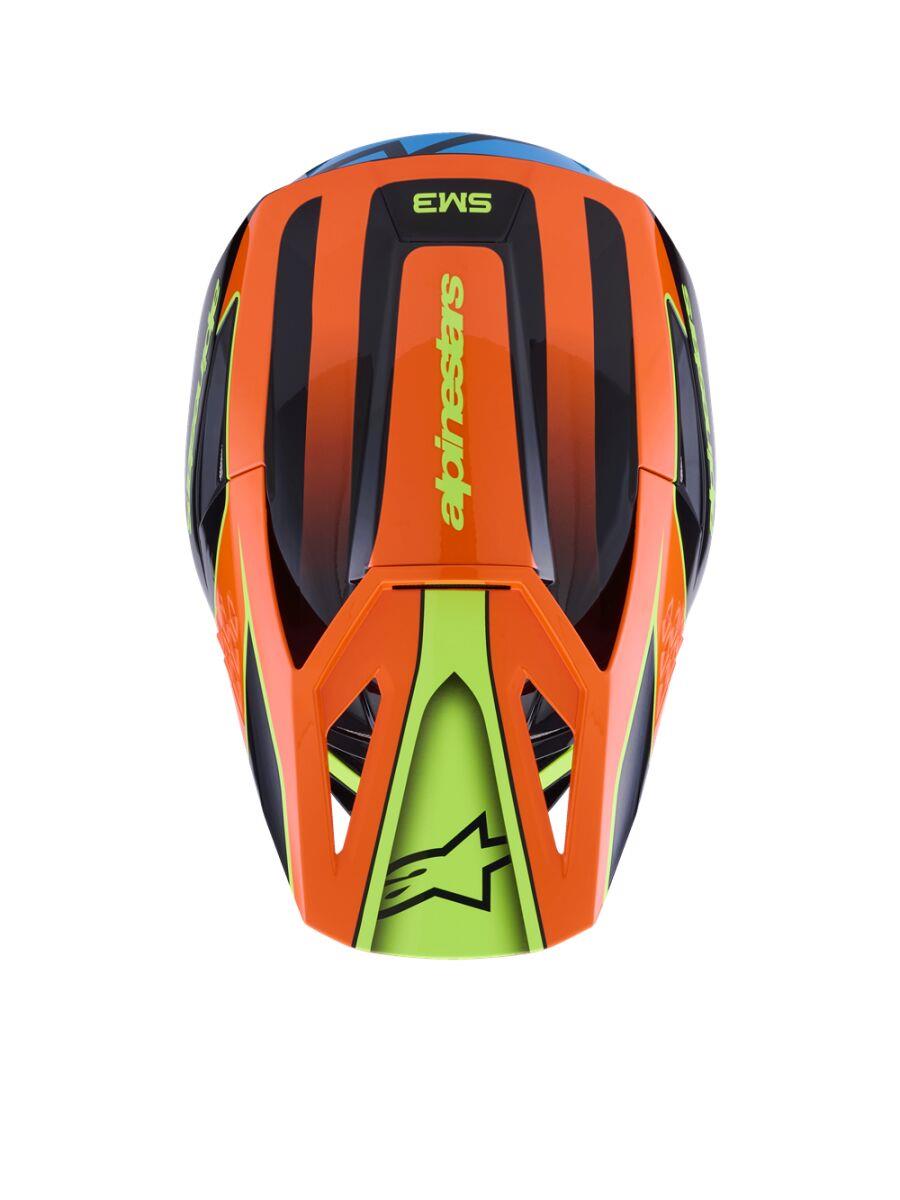 ALPINESTARS SM3 Fray Helmet BLK/OR/YL 2025 Model