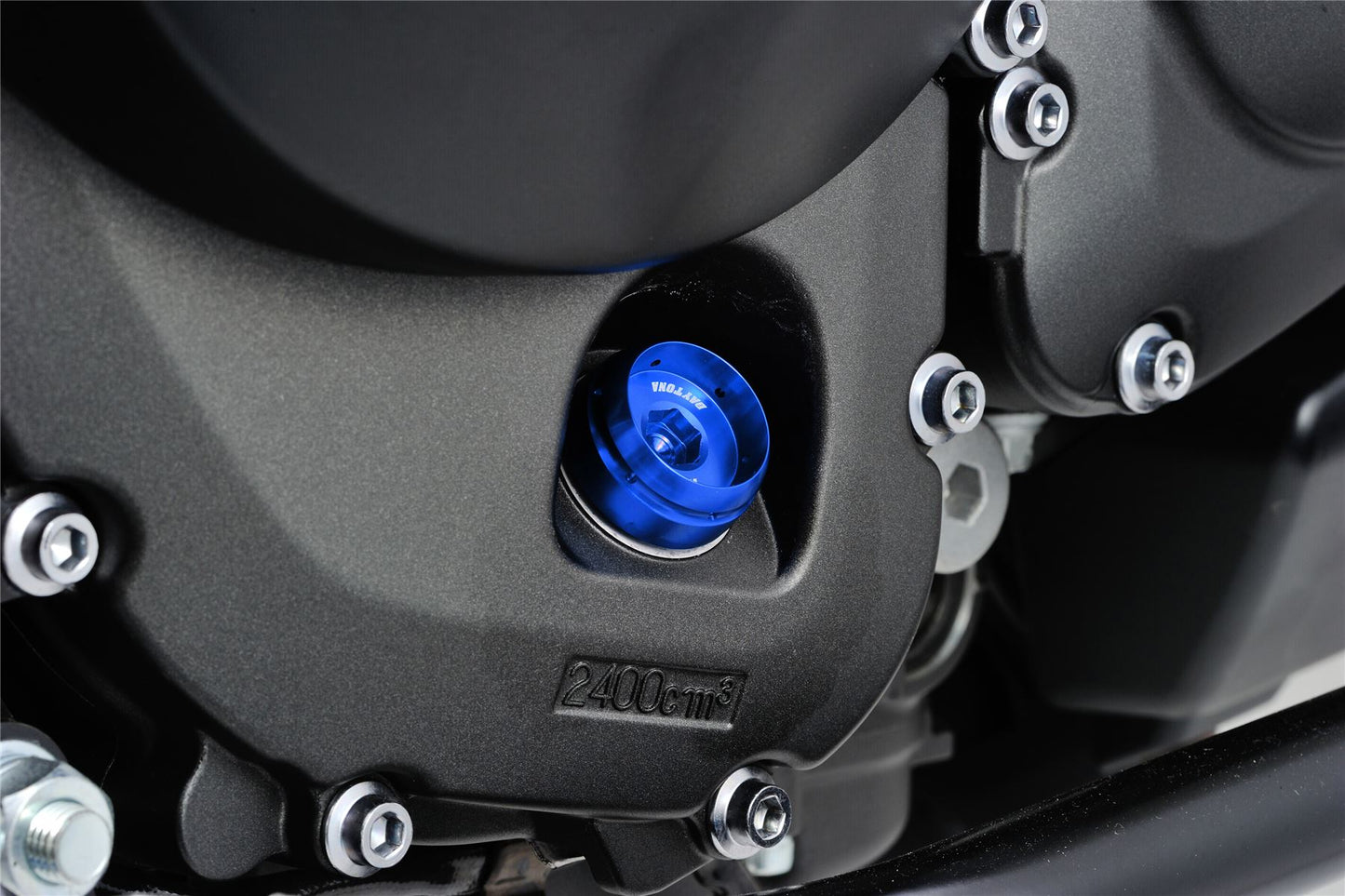 Daytona Bullet Oil Filler Cap M20xP2.5 Blue Aluminum with O-ring & Wire-lock 98400