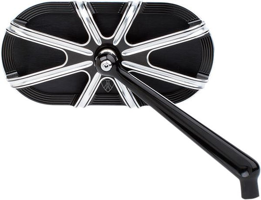 Arlen Ness Caged Series Mirror Black Aluminum Screw-In Right 13-162