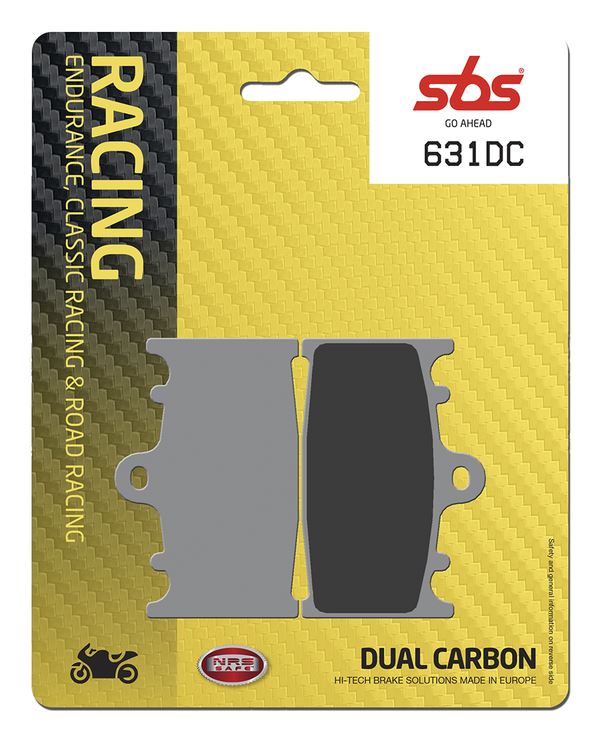 Sbs DC Racing Dual Carbon Brake Pads For Suzuki GSX-R 600 1994-2003 Carbon 631DC