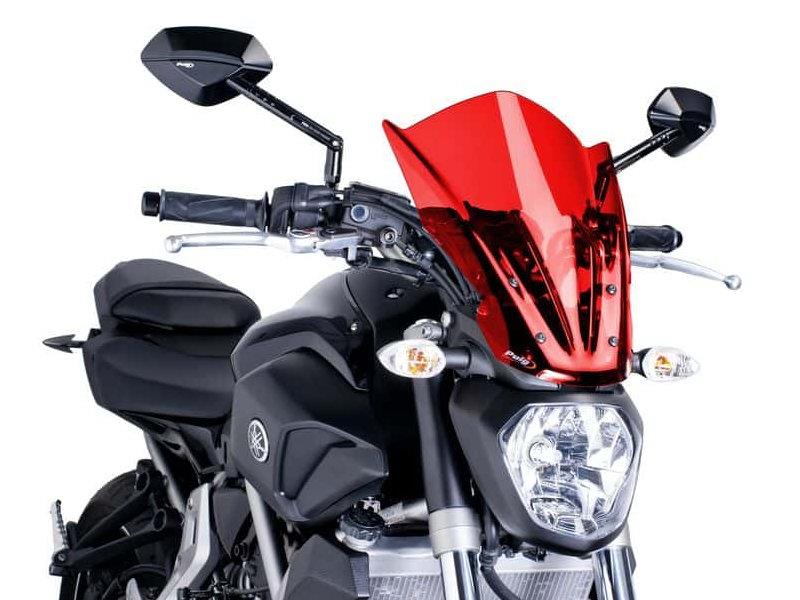PUIG New Generation Touring Screen Red for Yamaha MT-07 14-27 7016R