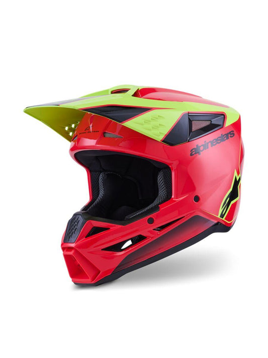 ALPINESTARS SM3 Fray Helmet RED/YL/BLK 2025 Model
