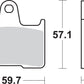 Sbs LS Street Excel Sintered Rear Brake Pads For Suzuki GSX 1400 2001-2007 765LS