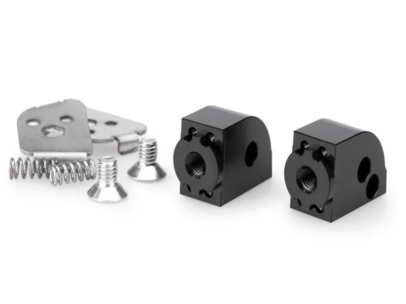 Puig Pillion Adjustable Footpeg Adaptors Black 6222N
