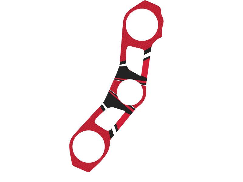 PUIG Radikal Yoke Protector Red for Kawasaki ZX-10R 11-15 6944R