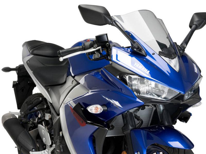 PUIG Sport Downforce Spoilers Red for Yamaha YZF R3 15-18 3171R