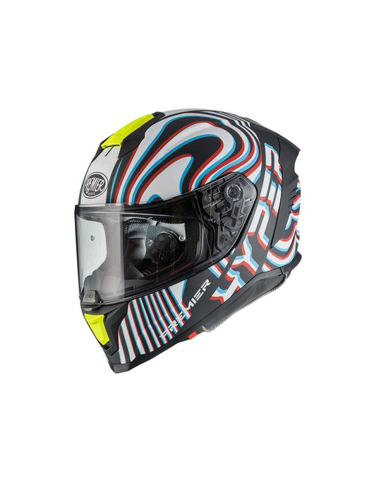 PREMIER HELMETS Hyper White Motorcycle Helmet