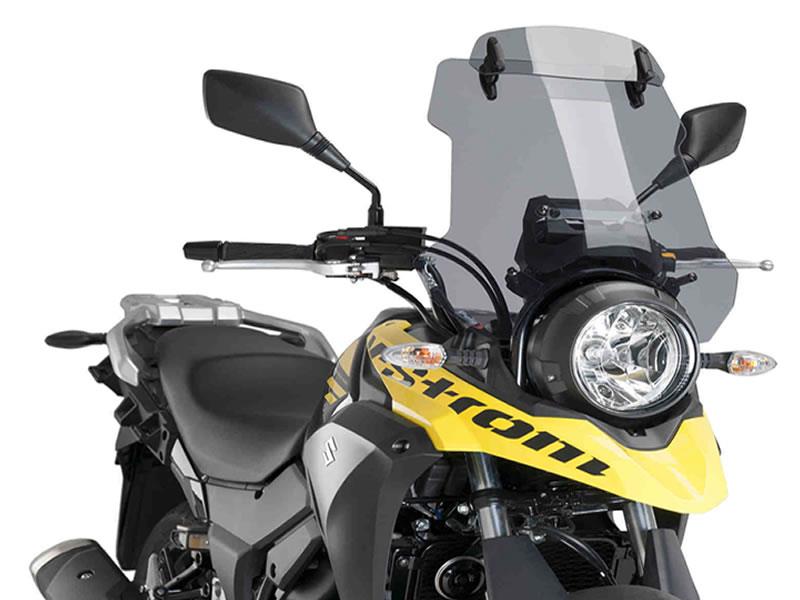 PUIG Touring Screen w/ Extender Light Smoke for Suzuki V-Strom 250 17-23 9607H