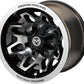 Moose Utility 416X Machined Black 12X7 4-156 4+3 Aluminum Quad UTV Wheel