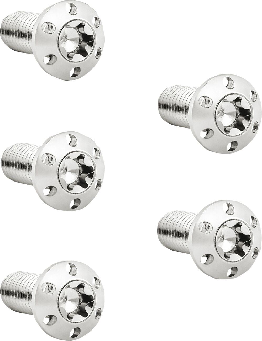 Arlen Ness Holeshot Brake Rotor Bolt Kit Silver 5 Pack Hub Mount 300-912