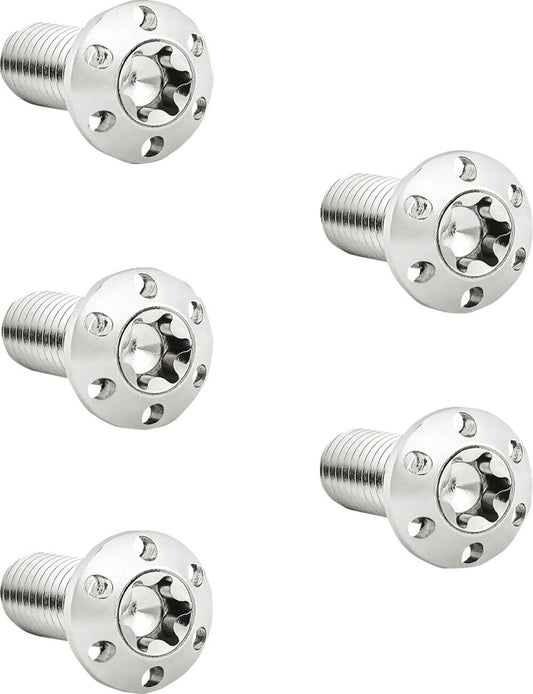 Arlen Ness Holeshot Brake Rotor Bolt Kit Silver 5 Pack Hub Mount 300-912