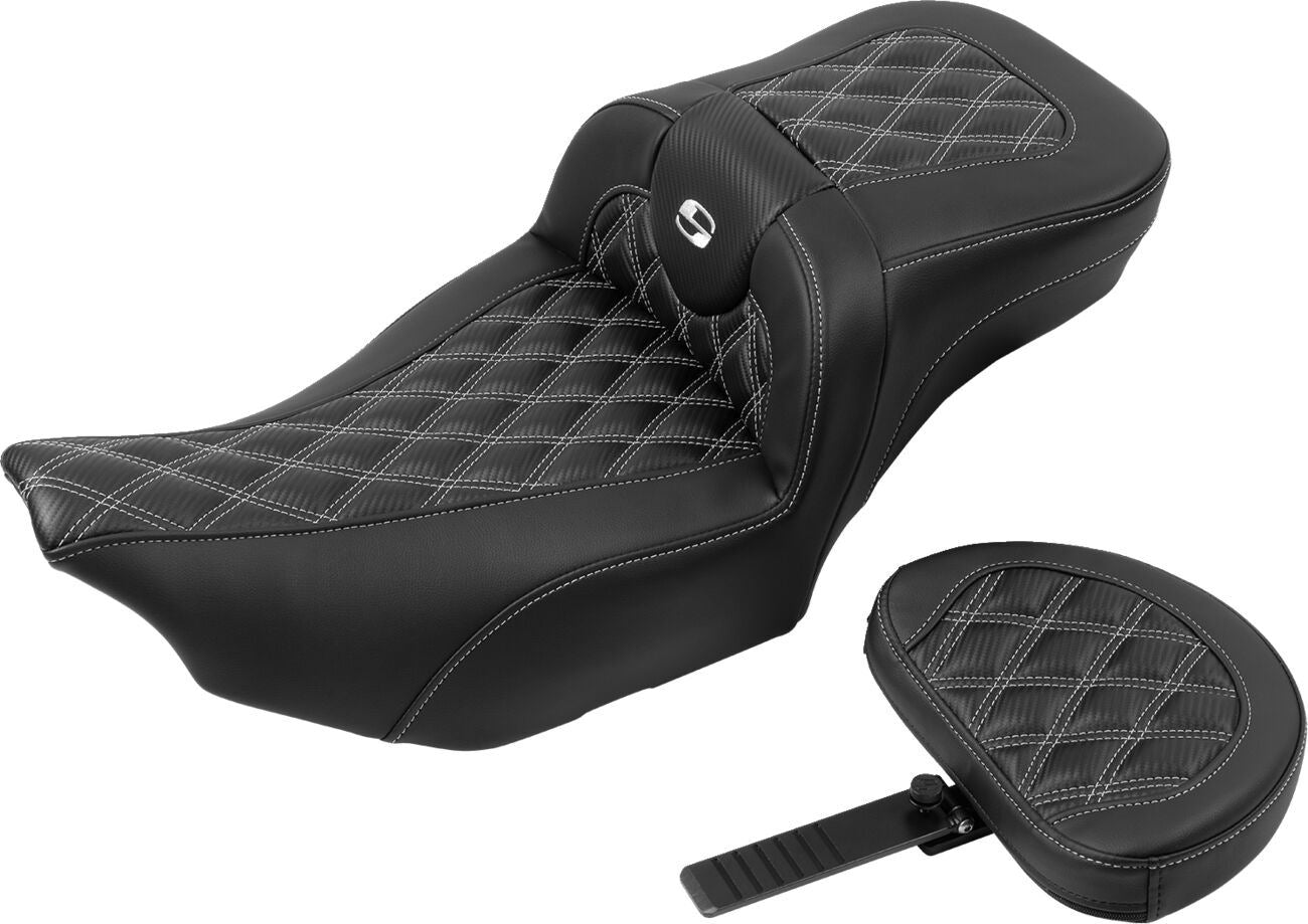 Saddlemen Roadsofa Reach Seat With Backrest For HD FLHX 1923 23-24 823-07-207B5