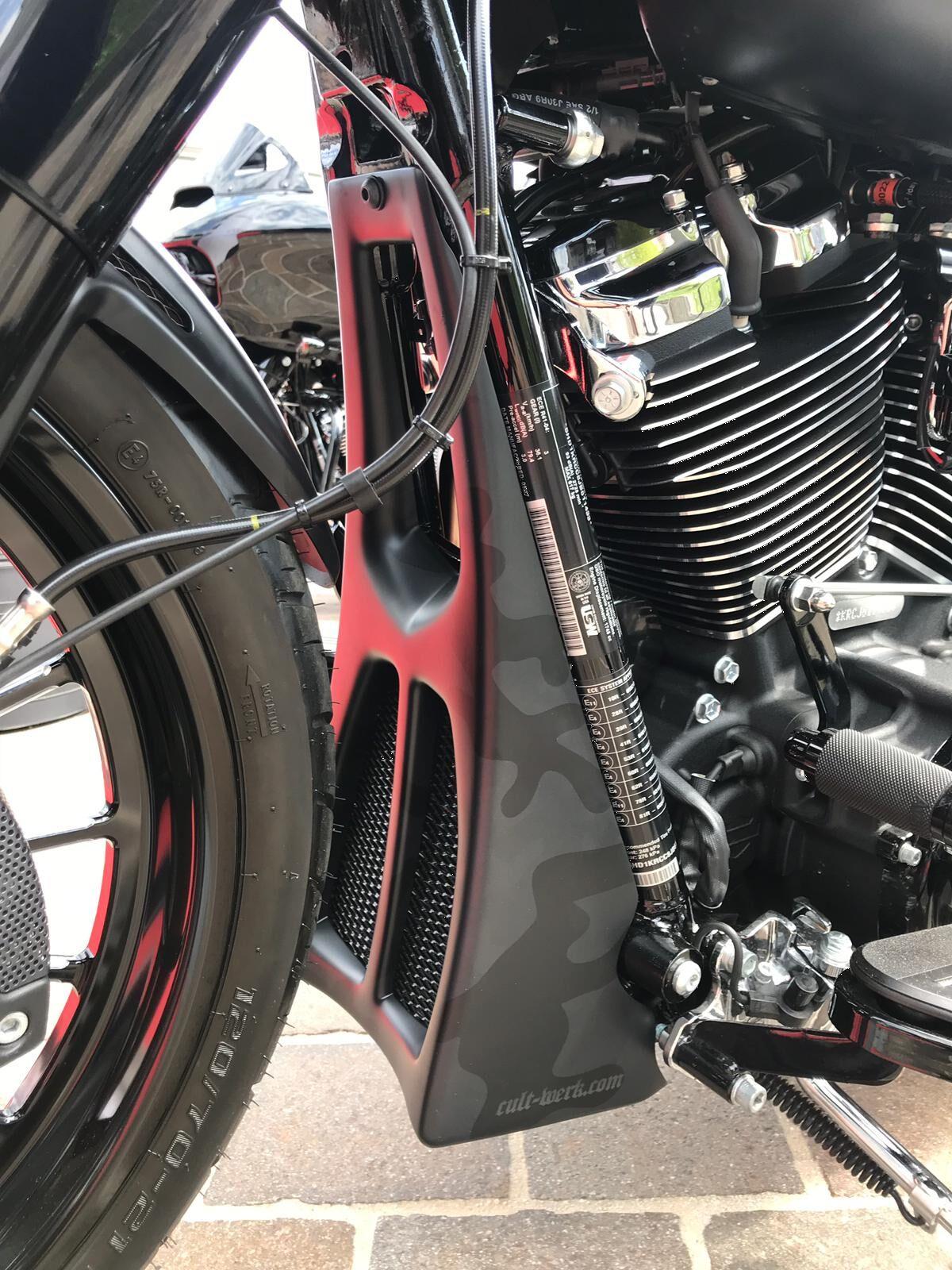 Cult Werk Spoiler Custom For Harley Davidson FLHX 1750 2017-2020 Black HD-TOU029