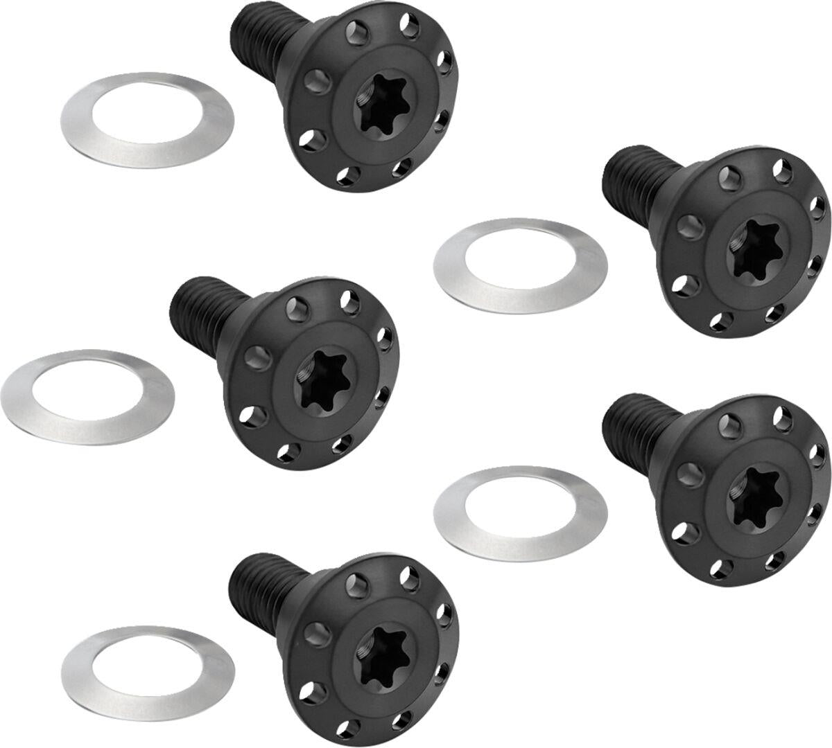 Arlen Ness Holeshot Front Floating Brake Rotor Bolt Kit Black 5 Pack 300-921