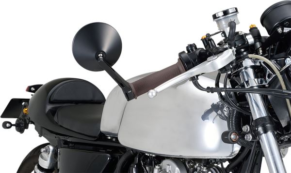 Daytona Bar End Mirror Aluminum Ø30mm Clamp Side View D-MIRROR-10 89817