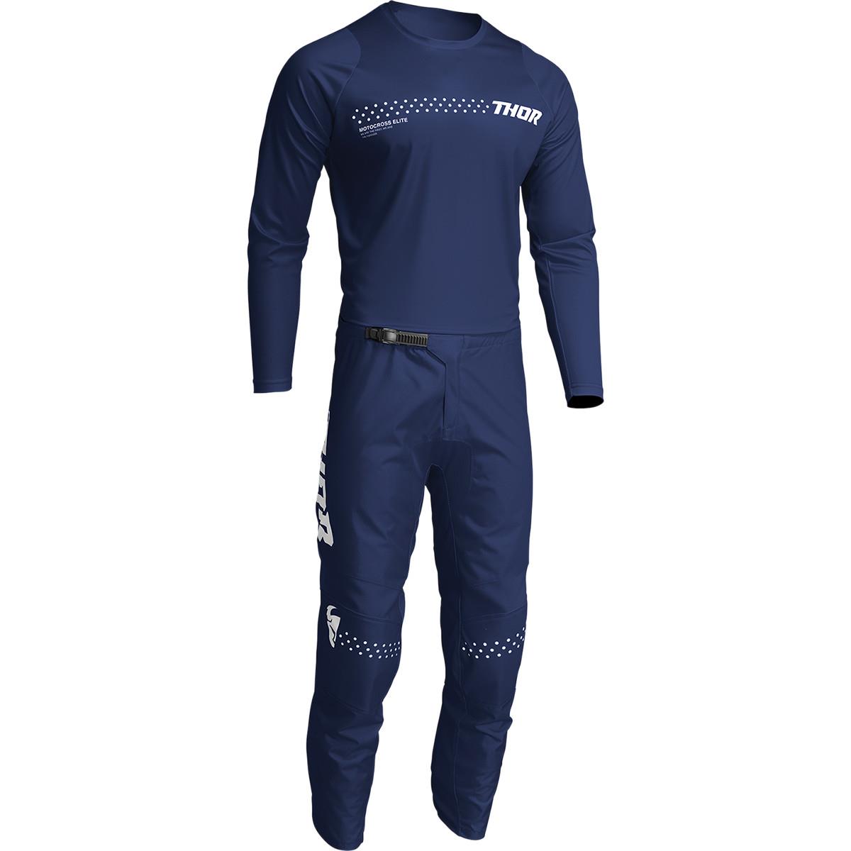 THOR Youth Sector Minimal MX Motorcross Jersey Navy 2023 Model