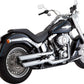 Vance & Hines Twin Slash 3" Slip-On Mufflers Chrome For HD FLSTF 1584 07-09 16844