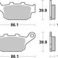 Sbs HF Street Ceramic Organic Brake Pads For Honda NC 700 X 1987-2026 614HF