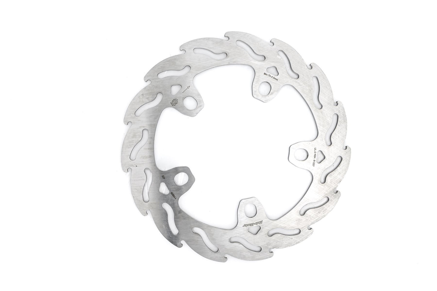 Moto-Master Flame Series Fixed Rotor For Indian FTR 1200 2019-2024 Silver 110908