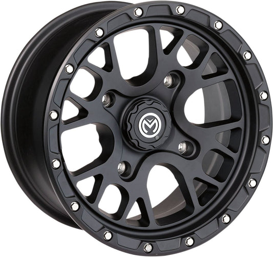 Moose Utility 545X MO 14x7 4/156 Satin Black Alloy Quad UTV Wheel