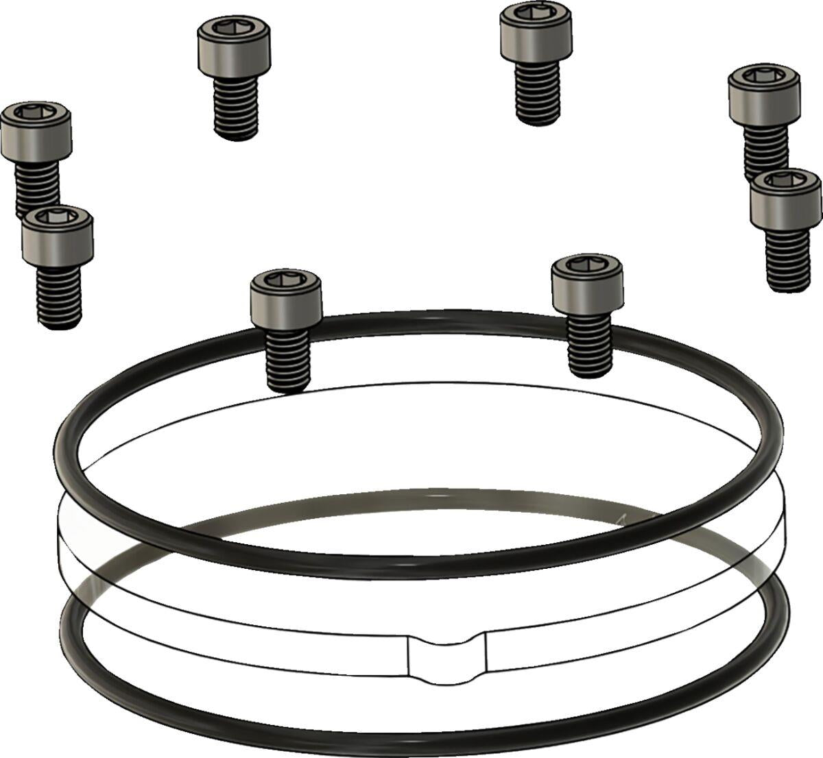 Trask Assault Cam Cover Repair Kit For Harley FLFBS 1923 2017-2025 Raw TM-018-RK