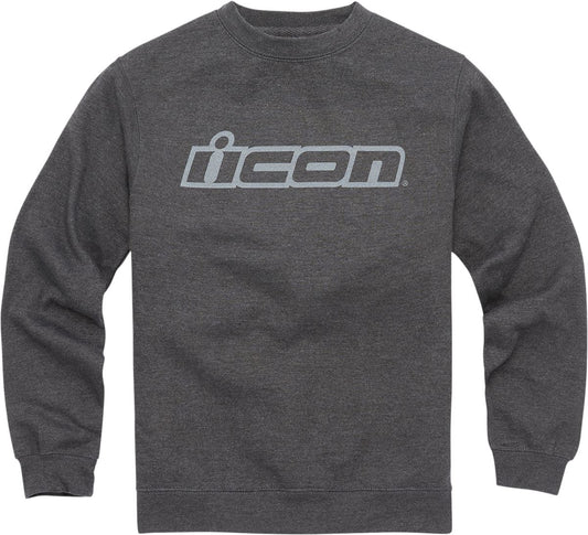 Icon Crewneck Og Slant Charcoal