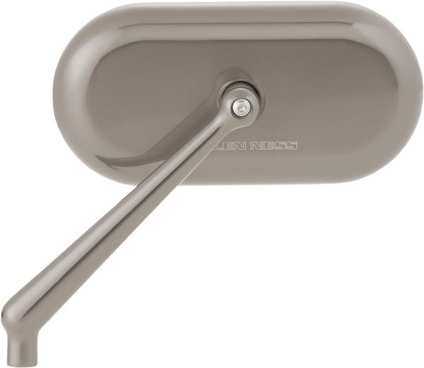 Arlen Ness Oval Mirror Anodized Titanium Aluminum Screw-In Left 13-186