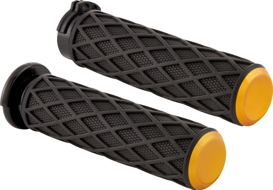 Arlen Ness Diamond Grips Gold For Harley Davidson XL 883 N 81-22 500-014