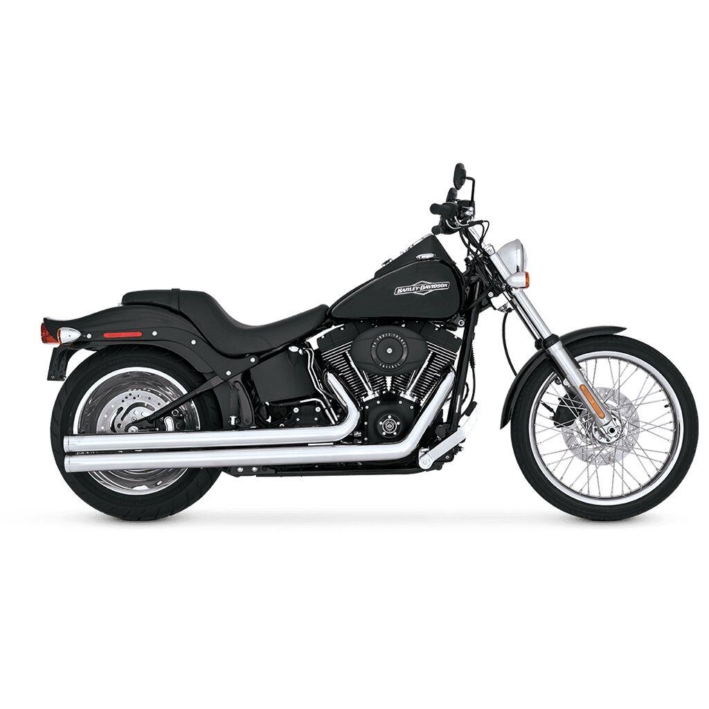 VANCE & HINES Big Shots Long Exhaust System Chrome for Harley Davidson SOFTAIL 86-11 17924