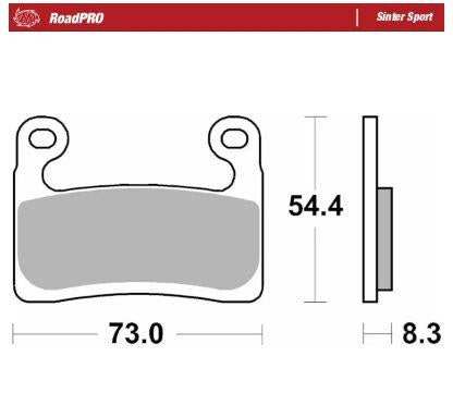 Moto-Master RoadPro Sinter Sport For BMW R 1250 GS 2019-2023 413505