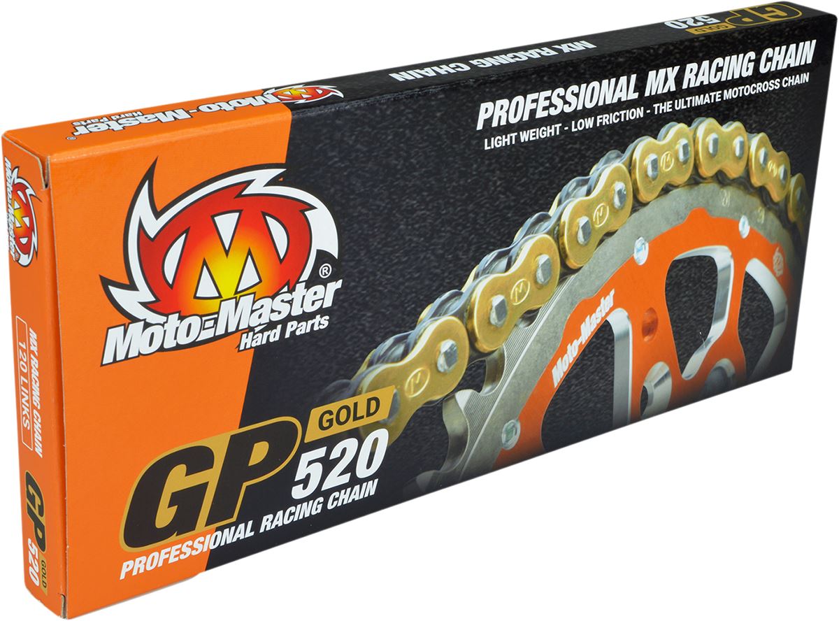 Moto-Master 520 GP Drive Chain For Honda CRF 250 R 1980-2026 Gold Steel 652004