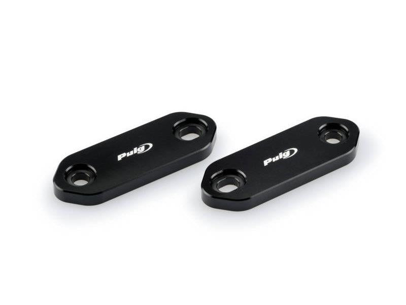 Puig Slimline Mirror Screw Caps Black 6277O