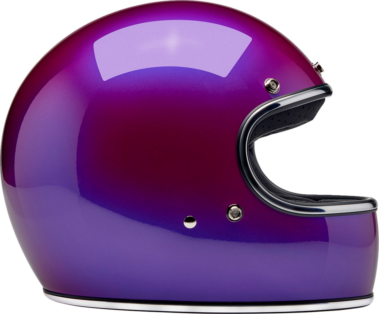 BILTWELL Gringo Purple Motorcycle Helmet
