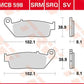 Trw All Round Sintered Metal Brake Pads For Honda SH 125 1988-2026 MCB598