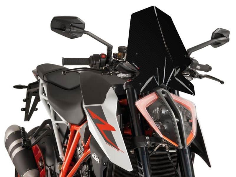 PUIG New Generation Touring Screen Carbon Look for KTM 1290 Super Duke R 17-19 9692C