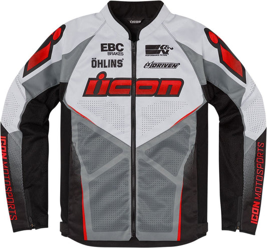 Icon Hooligan Ultrabolt Motorcycle Jacket Red