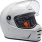 BILTWELL Lane Splitter White Motorcycle Helmet