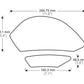 PUIG Side Tank Pad Protector Black for Kawasaki ZX-6R 636 09-17 20080N